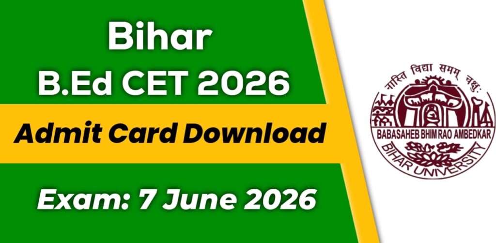 Bihar Bed CET Admit Card 2026