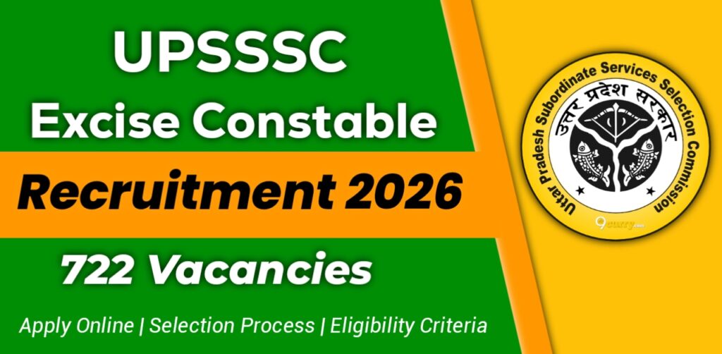 UPSSSC Excise Constable Recruitment 2026