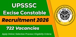 UPSSSC Excise Constable Recruitment 2026