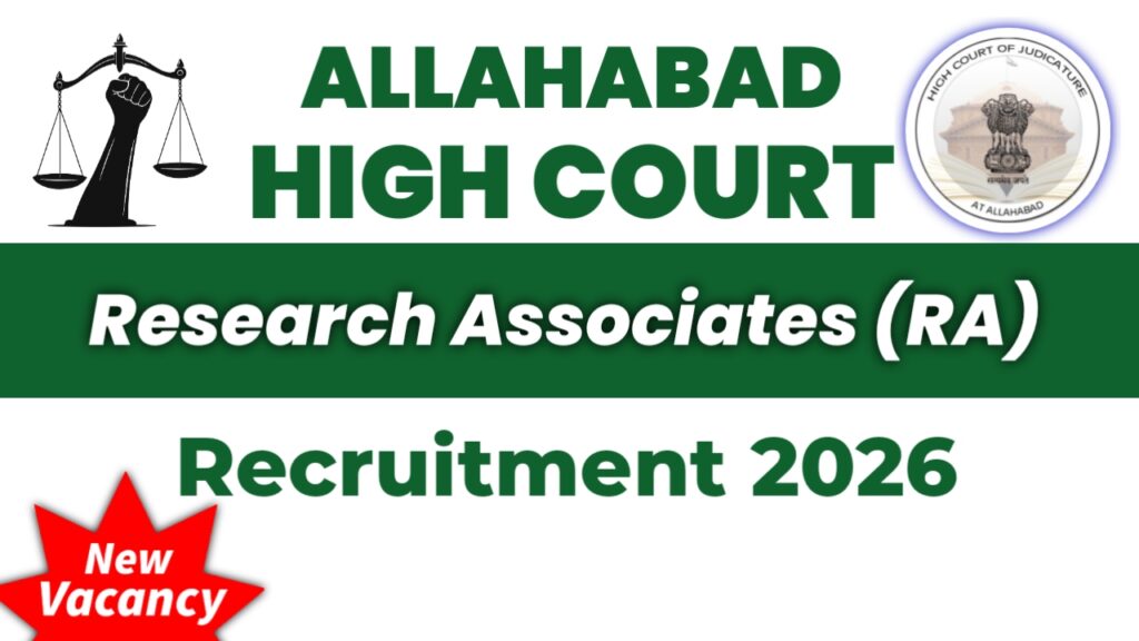 Allahabad High Court Research Associate (RA) 2026 Apply Online