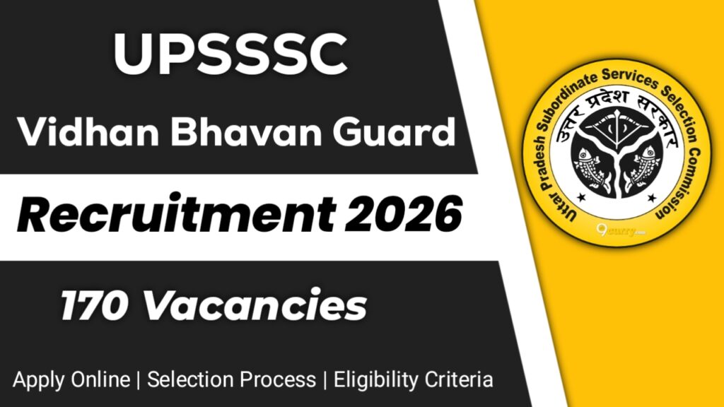 UPSSSC Vidhan Bhavan Guard Recruitment 2026